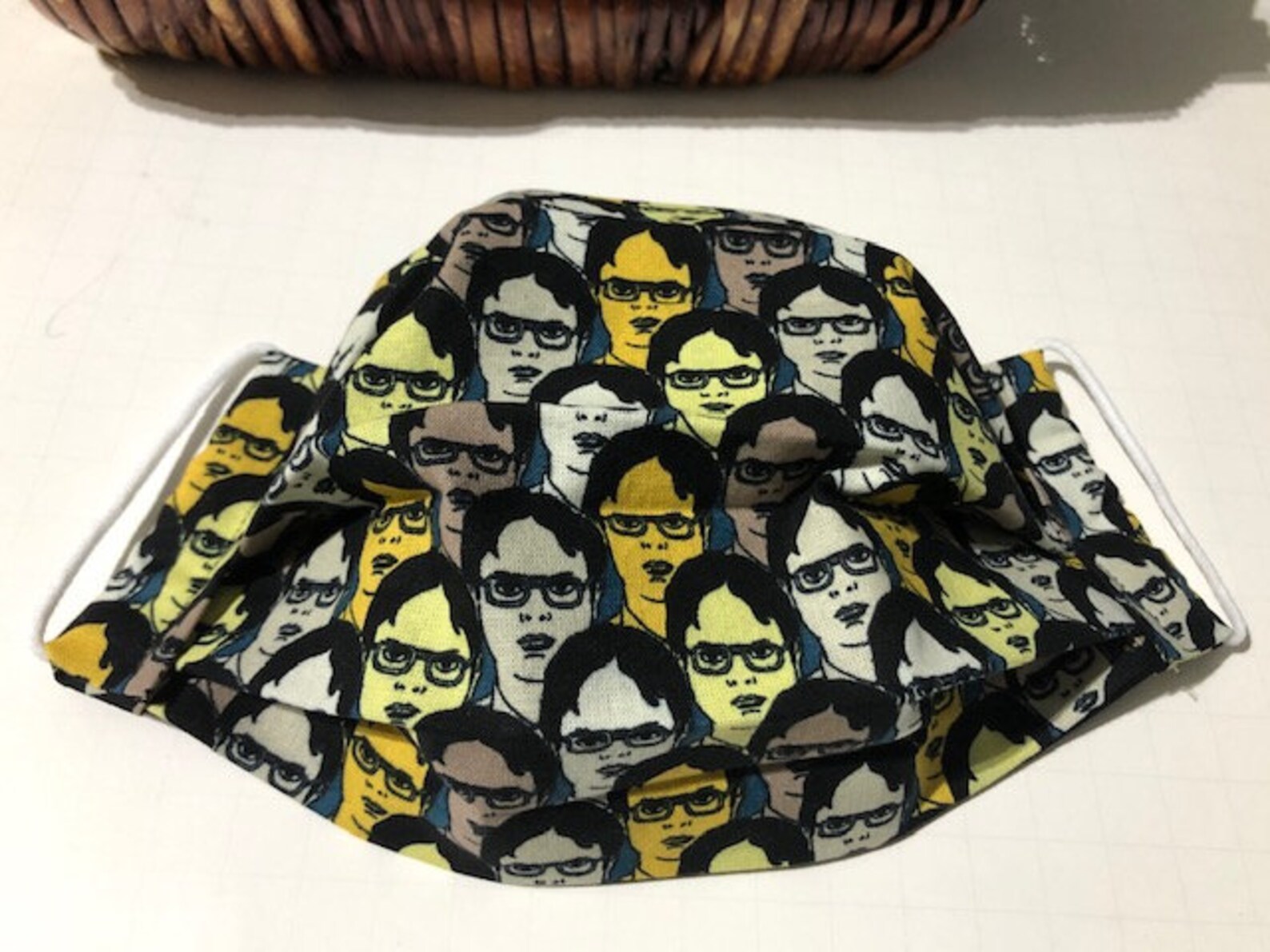 Dwight Face Mask Dwight Schrute The Office Face Mask Double Etsy