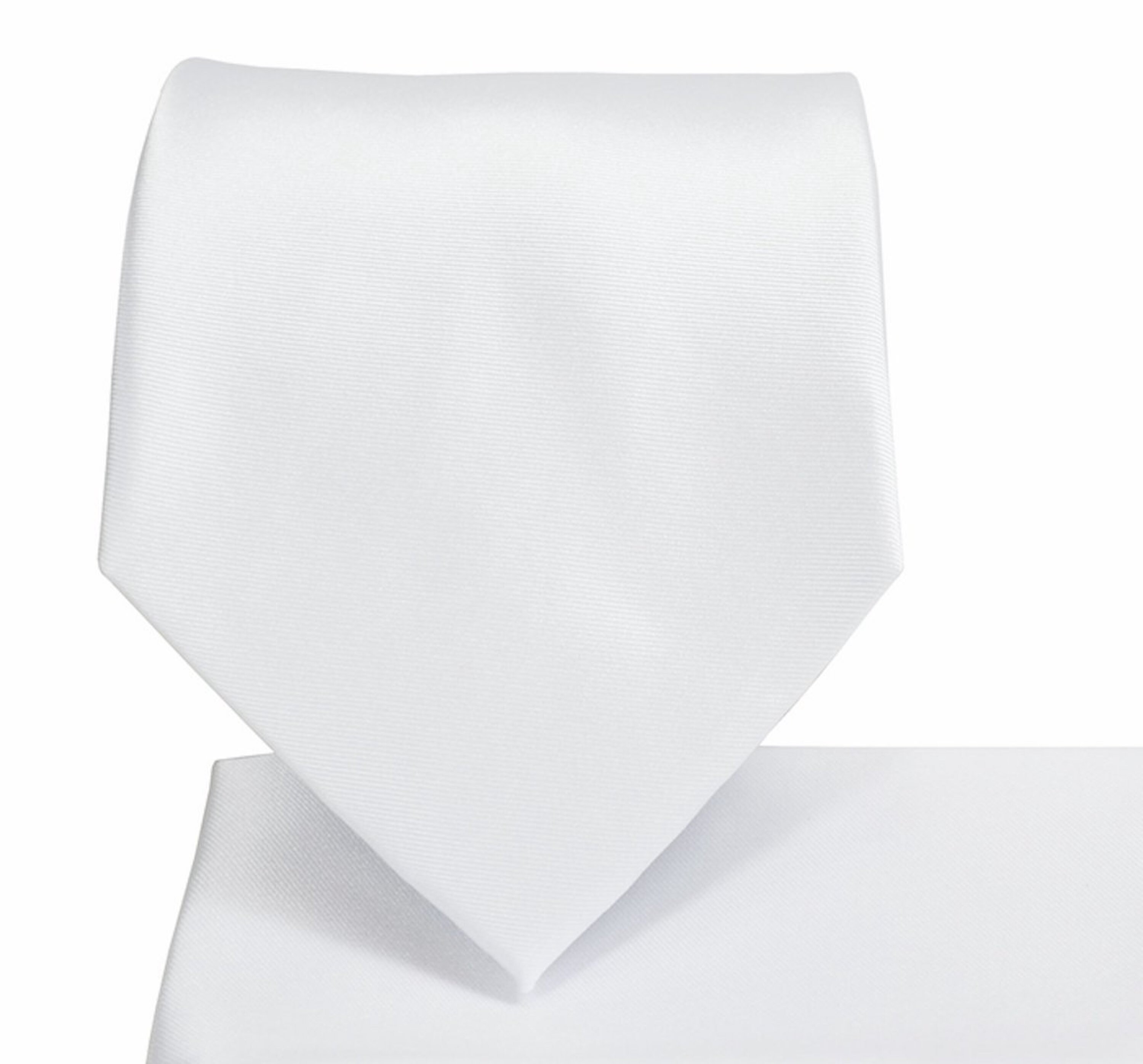 Men's Solid White Necktie Handkerchief Set for Suit or Etsy UK
