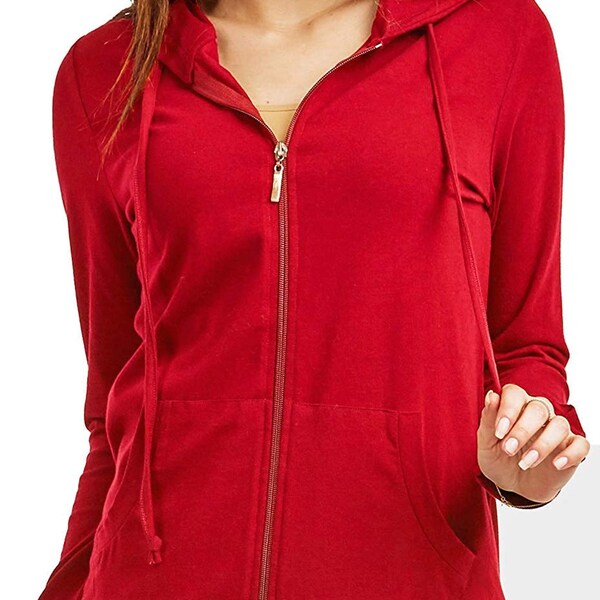 Red Zip up Jacket Etsy