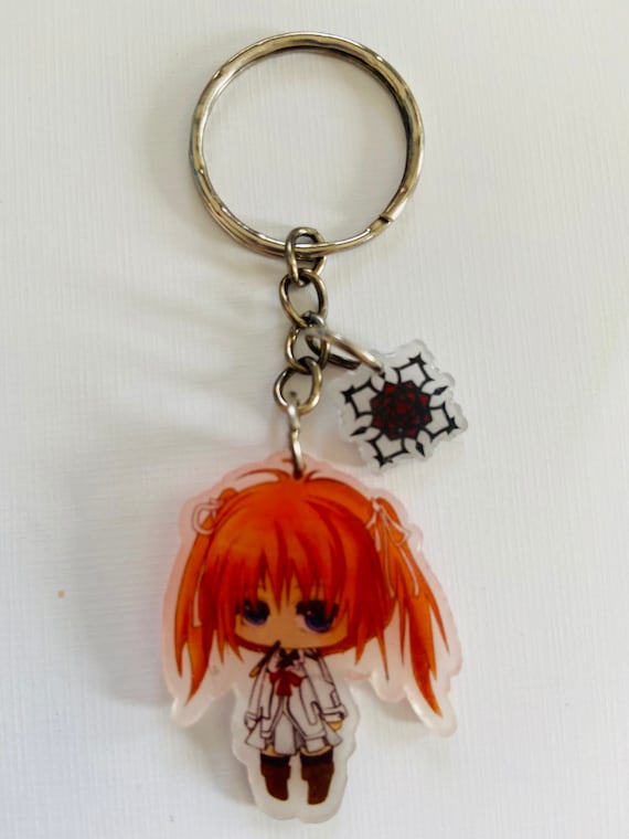 Portachiavi In Metallo Con 5 Mini Personaggi Chibi, Giapponese, Regalo Simpatico - 4