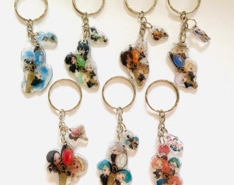 chibi twisted wonderland keychain