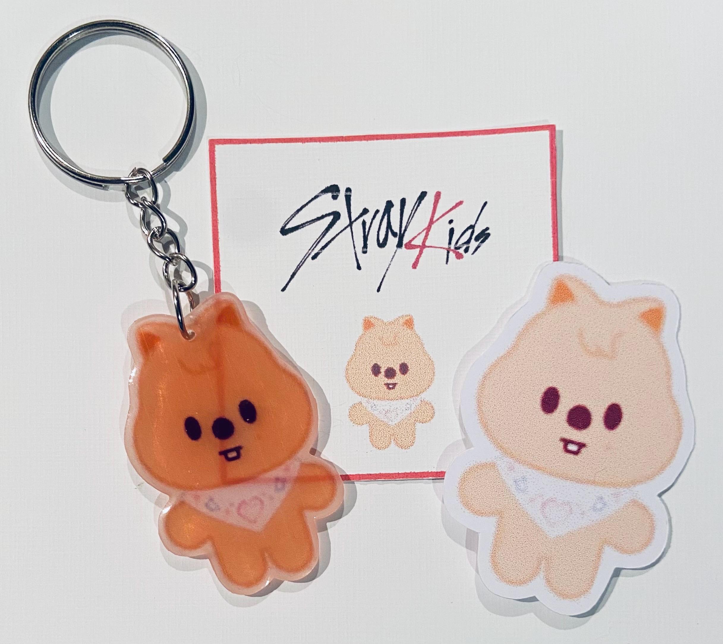 Stray Kids Keychains Skzoo Jiniret Foxi N.y Leebit Bbokari Wolf