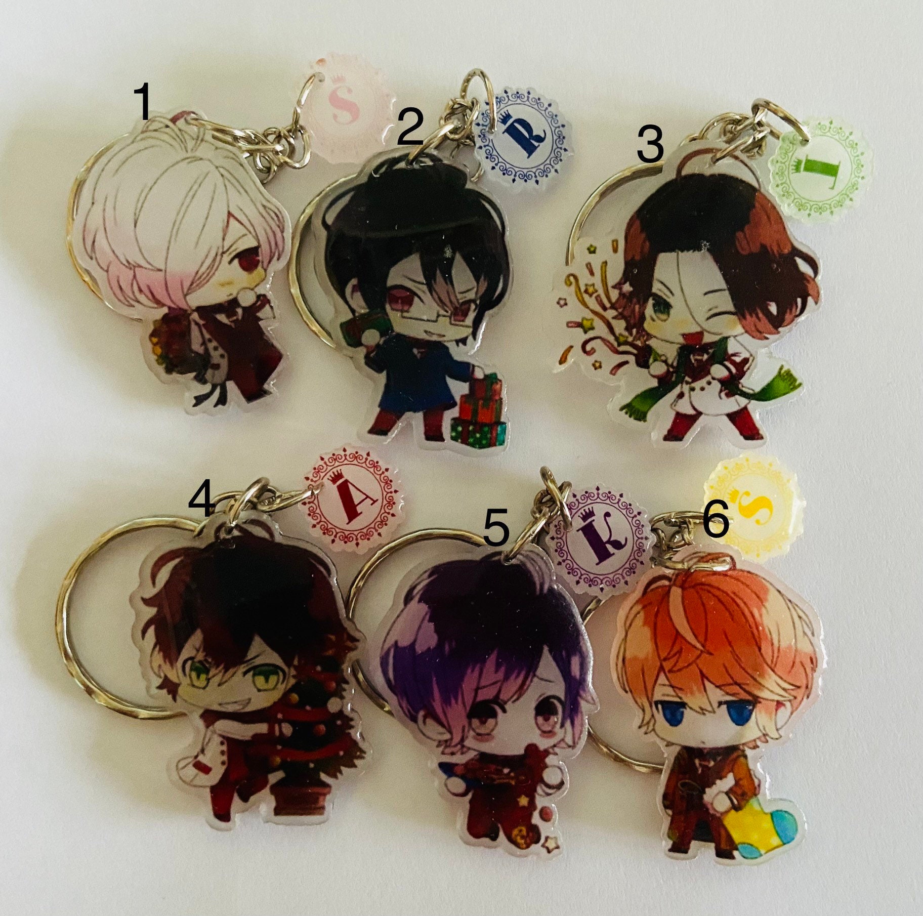 Llavero Chibi Diabolik Lovers Subaru Reiji Laito Ayato Kanato Shu