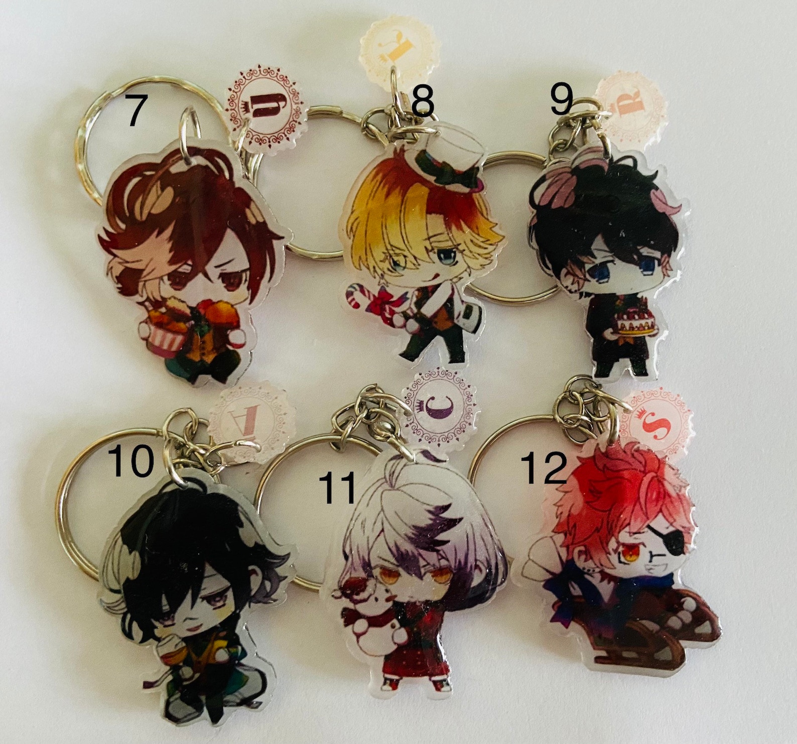 Sabaru Ruki Chibi Diabolik Lovers Keychain Subaru Reiji Laito Ayato Kanato Shu Yuma ...