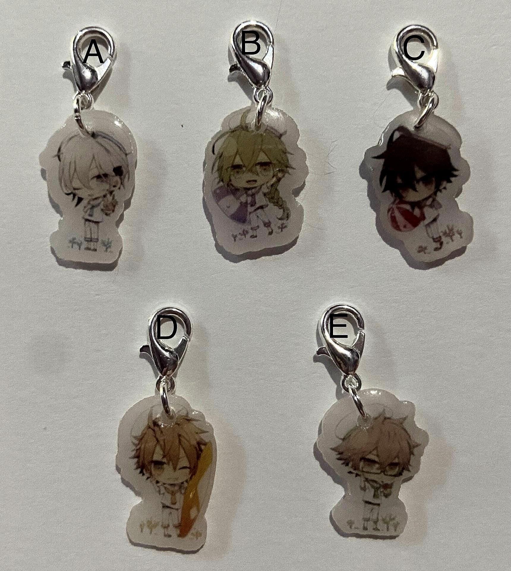 Amnesia Memories Chibi Keychain Ikki Ukyo Shin Toma Kent Limited