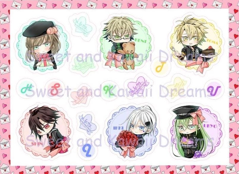 Otome Game Stickers Anime Amnesia Memories stickers