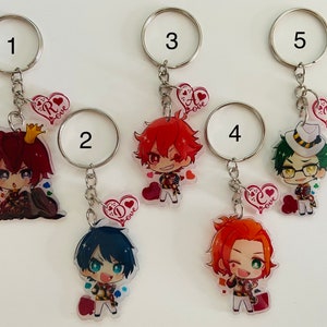 Chibi twisted wonderland keychain