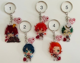 Chibi twisted wonderland keychain