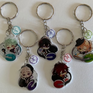 Chibi Keychain Necklace x Malice CxM otome acrylic Takeru Kei Aiji Mineo Kageyuki otomate garden Music