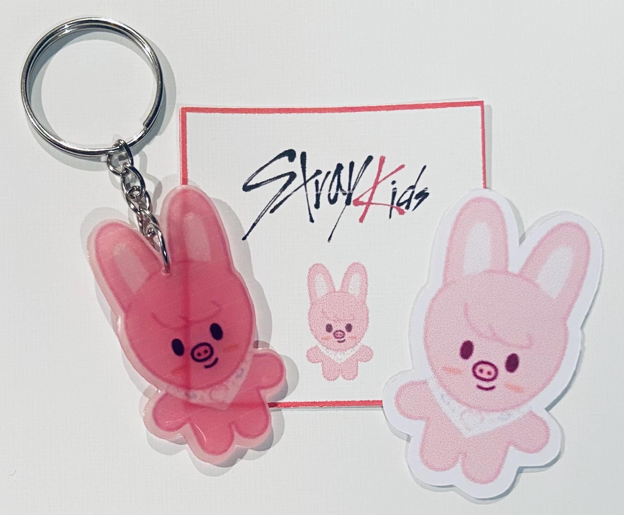 Stray Kids Keychains Skzoo Jiniret Foxi N.y Leebit Bbokari Wolf