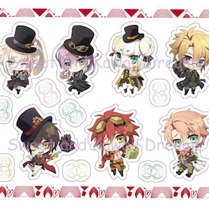Digitala klistermärken Otome-spel Anime-kod förverkliga