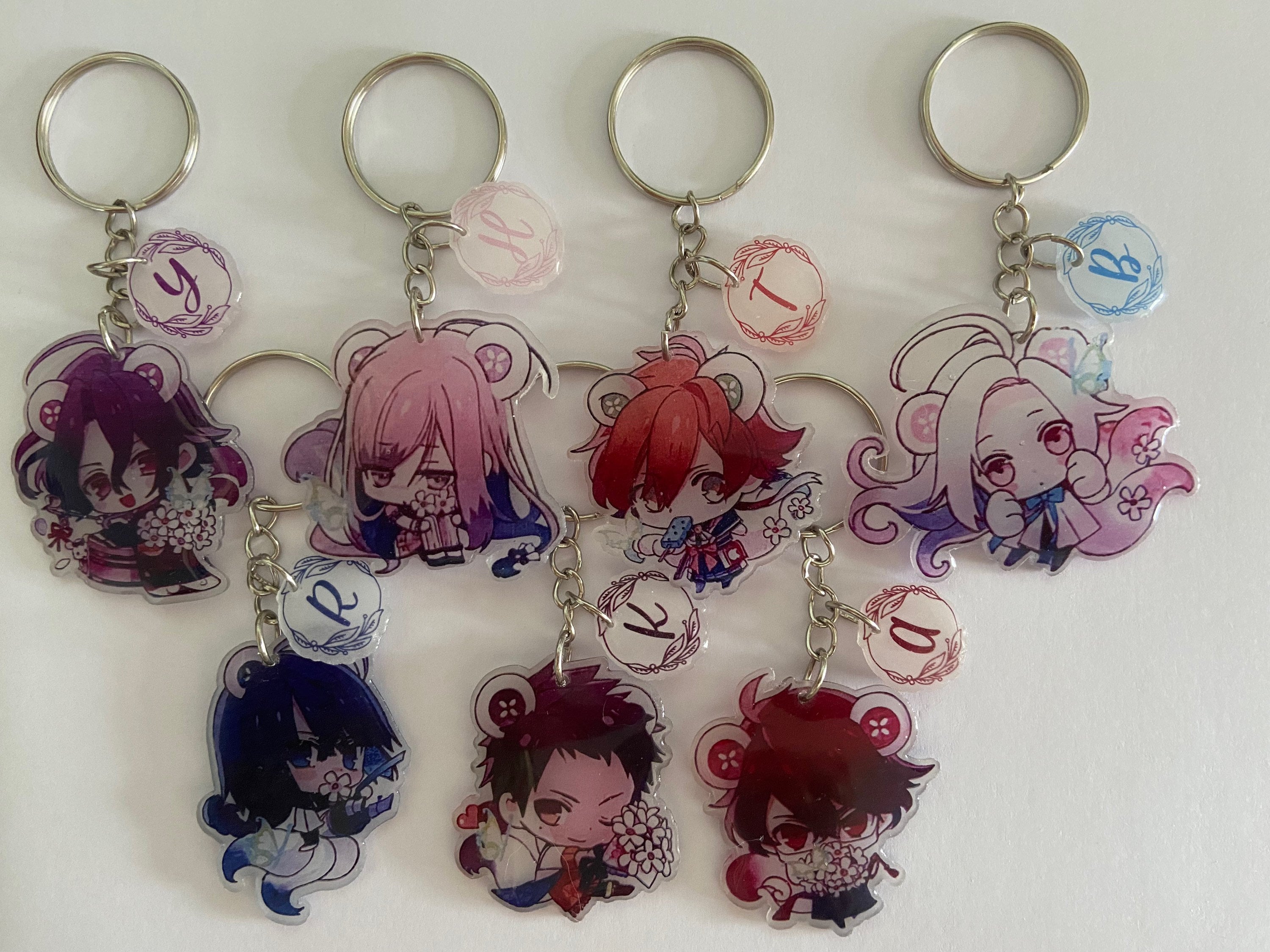 Olympia Soirée Keychain Chibi Yosuga Rikuu Himuka Kuroba Tokisada