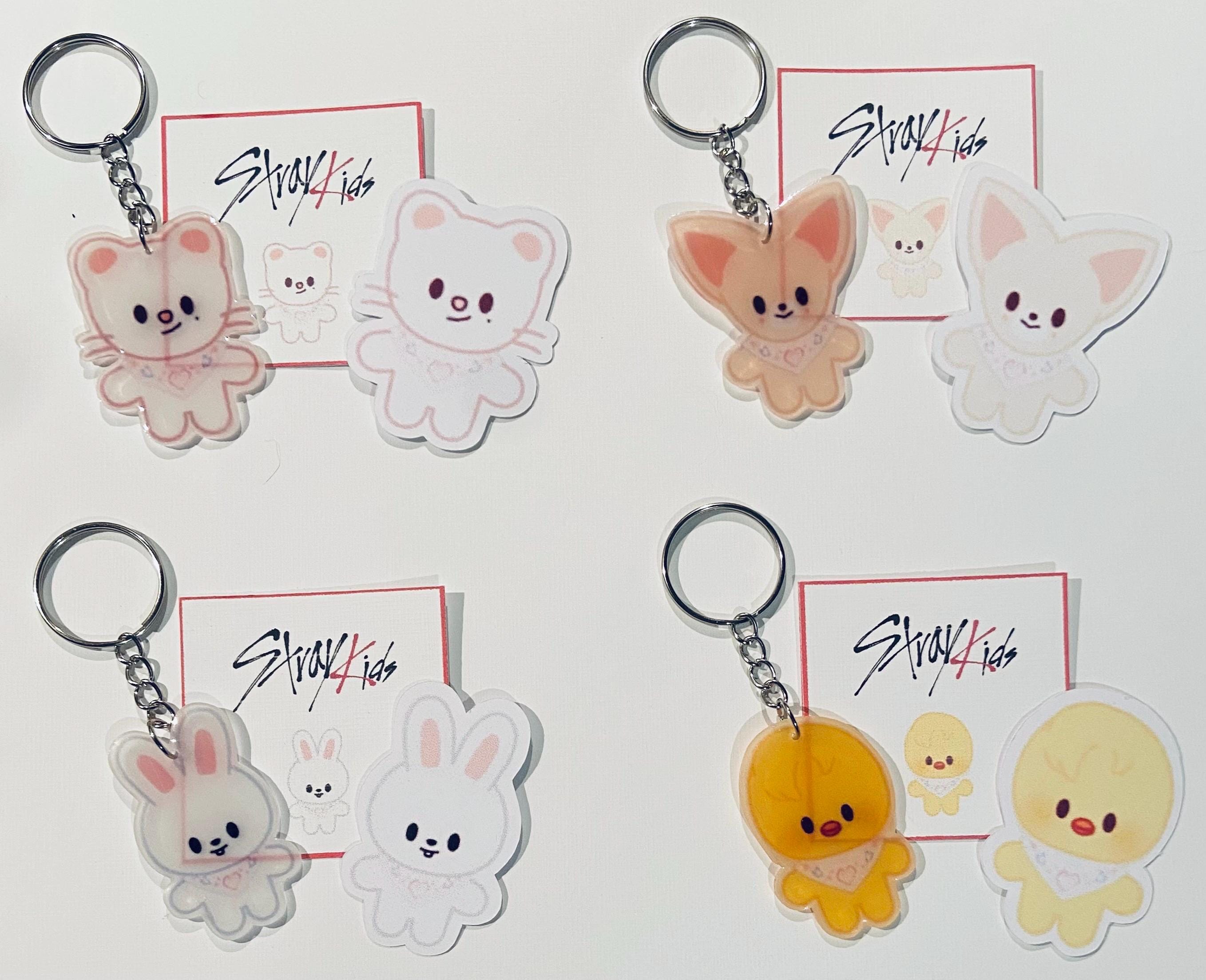Stray Kids Keychains Skzoo Jiniret Foxi N.y Leebit Bbokari Wolf