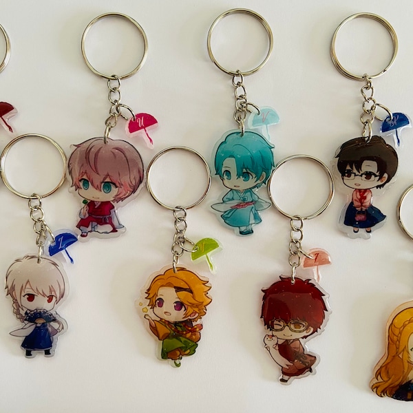 Llavero chibi Mystic Messenger otome acrílico Jumin Han Zen Jaehee Kang V Yoosung 707 Unknown Rika edición especial Año Nuevo Chino