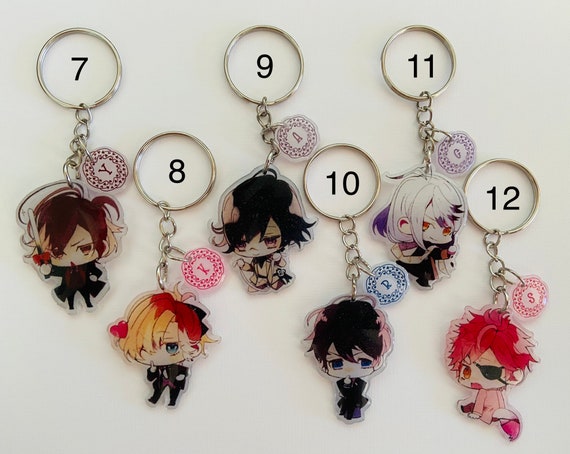 Chibi Diabolik Lovers Keychain Otomate Garden 2022 Valentine s Day Anime Subaru Reiji Laito Ayato Kanato Shin Yuma Kou Azusa Ruki Carla Shin Etsy Finland
