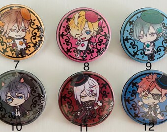Badges Buttons Mirror Chibi Diabolik Lovers Subaru Reiji