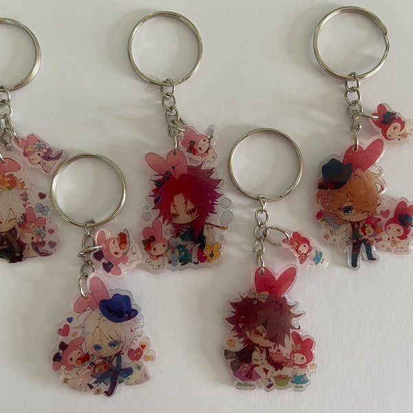 Portachiavi del gioco Piofiore no Banshou Chibi Orlok Dante Yang Gilbert Nicola otome