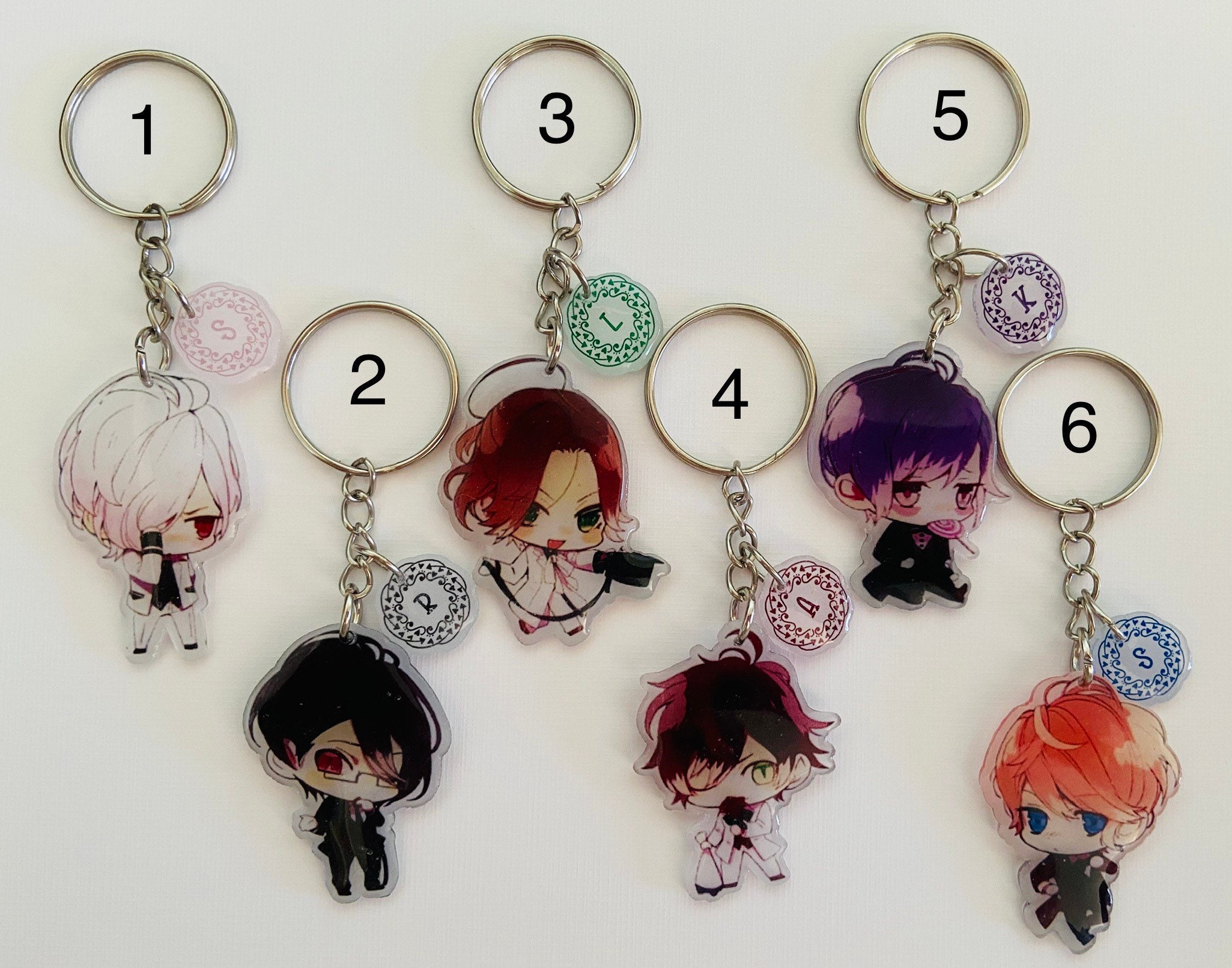 Keychain Chibi Diabolik Lovers Otomate Garden 2022 Valentine's Day