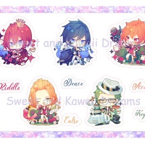 Otome Game Anime Twisted Wonderland Stickers