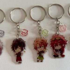 chibi keychain Code Realize Saint Lupine Impey Fran Van clear acrylic anime manga otome