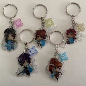 chibi Hakuouki Shinsengumi Hijikata Saito Okita Heisuke Harada otomate garden acrylic keychain
