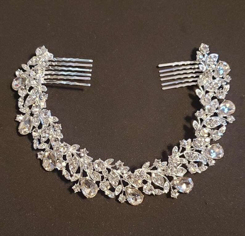 bridal headpiece for bun