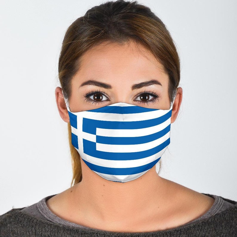 Greece Face Mask PM 2.5 Washable Face Mask Includes Filter Etsy