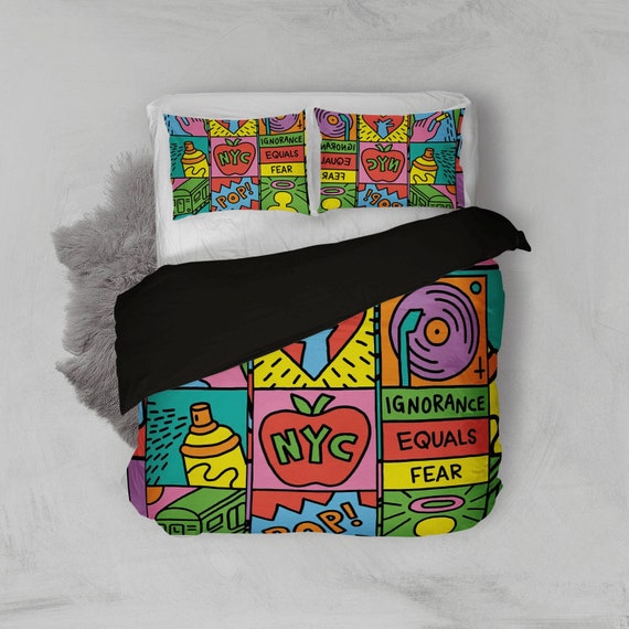 keith haring pillow case
