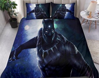 62 x 90 Marvel Black Panther Full Size Plush Bedding Throw Blanket 