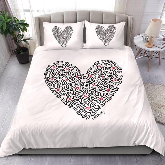 Makkelijker maken wakker worden Spin Bedding Set Keith Haring Duvet Cover 2 Pillow Cases Bedroom - Etsy Makkelijker maken wakker worden Spin Bedding Set Keith Haring Duvet Cover 2 Pillow Cases Bedroom - Etsy