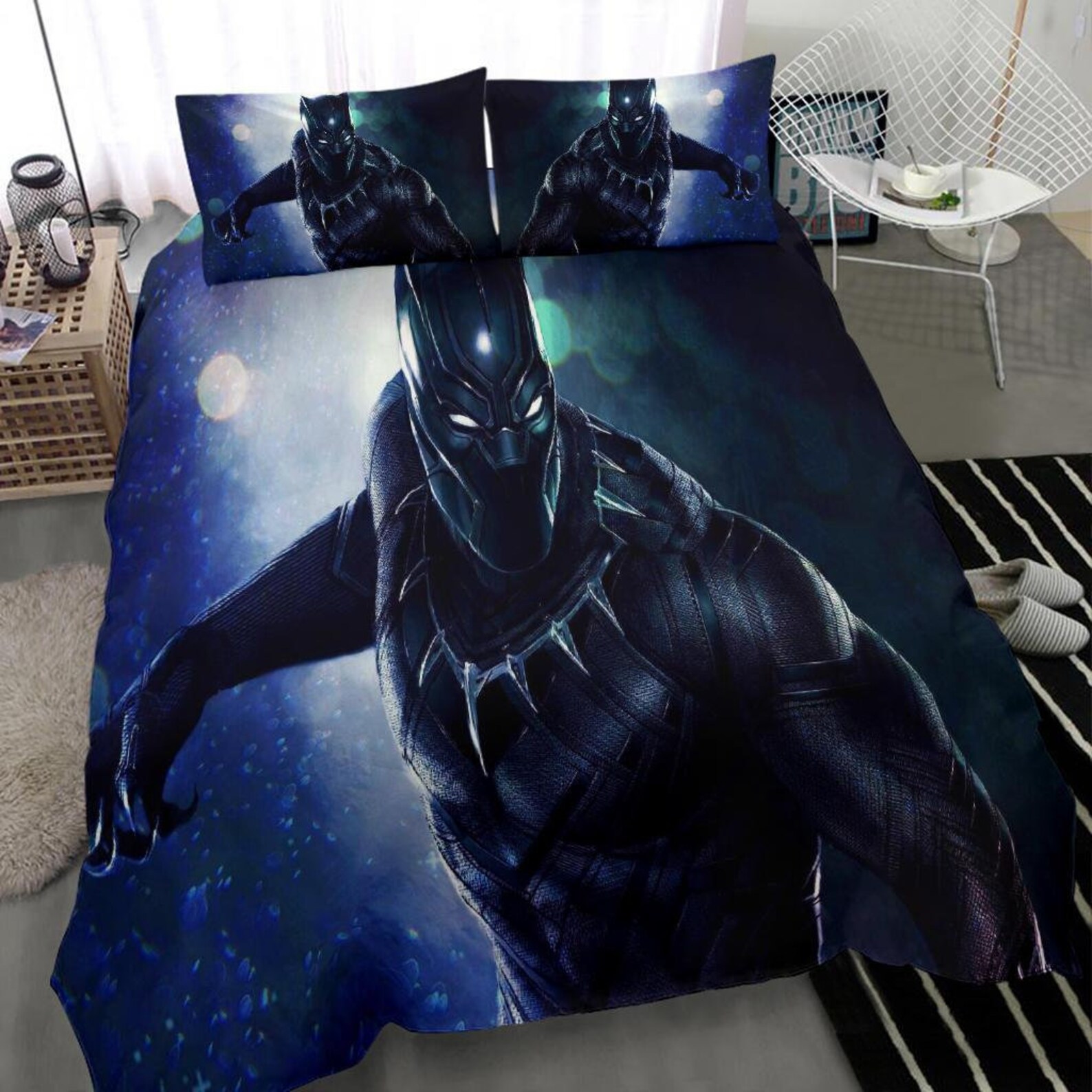 Black Panther Bedding Chadwick Boseman Bedding Set Duvet | Etsy