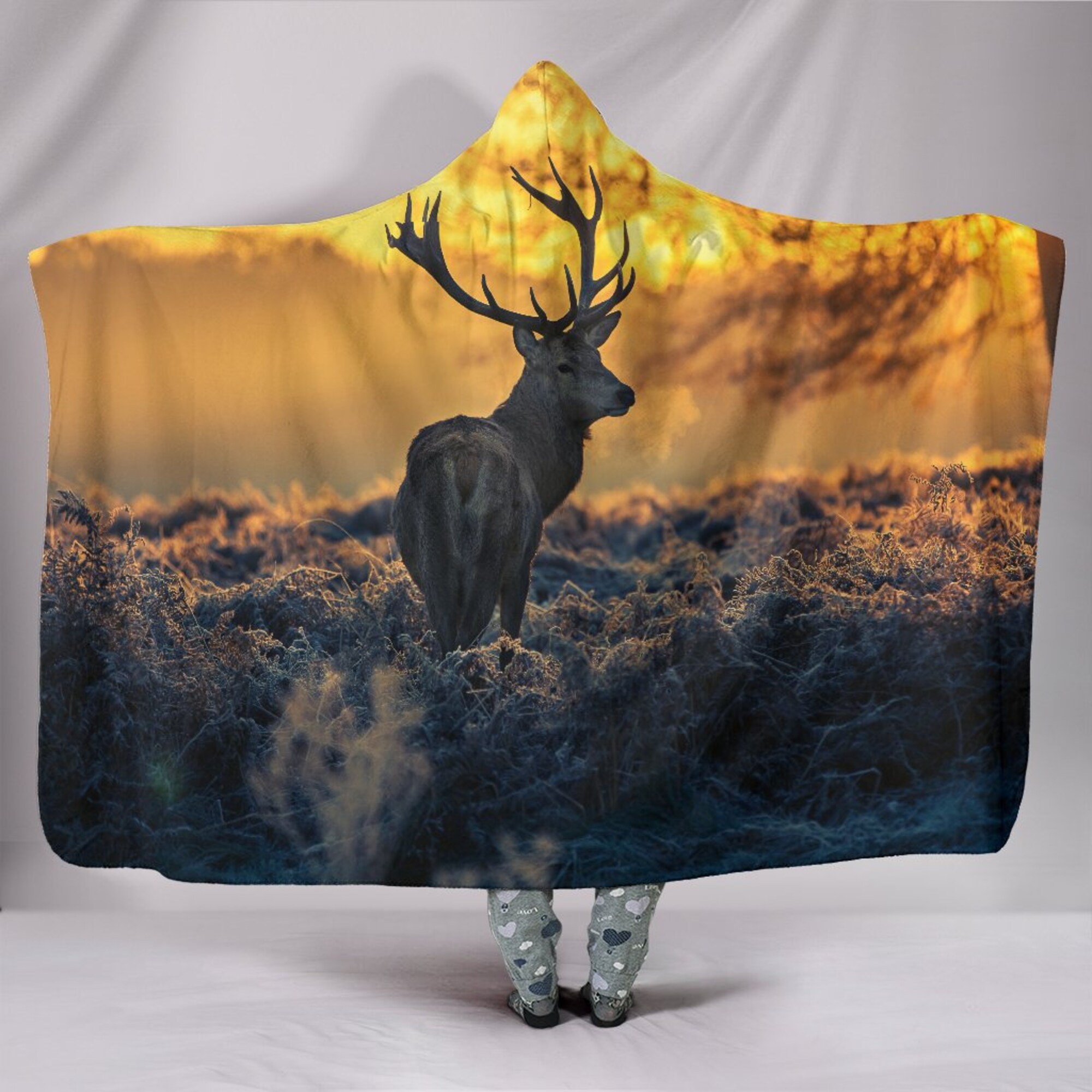 Deer - Hunting Hooded Blanket