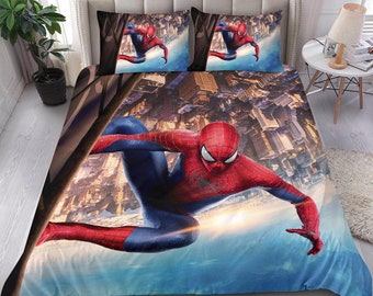 spiderman single bedding set