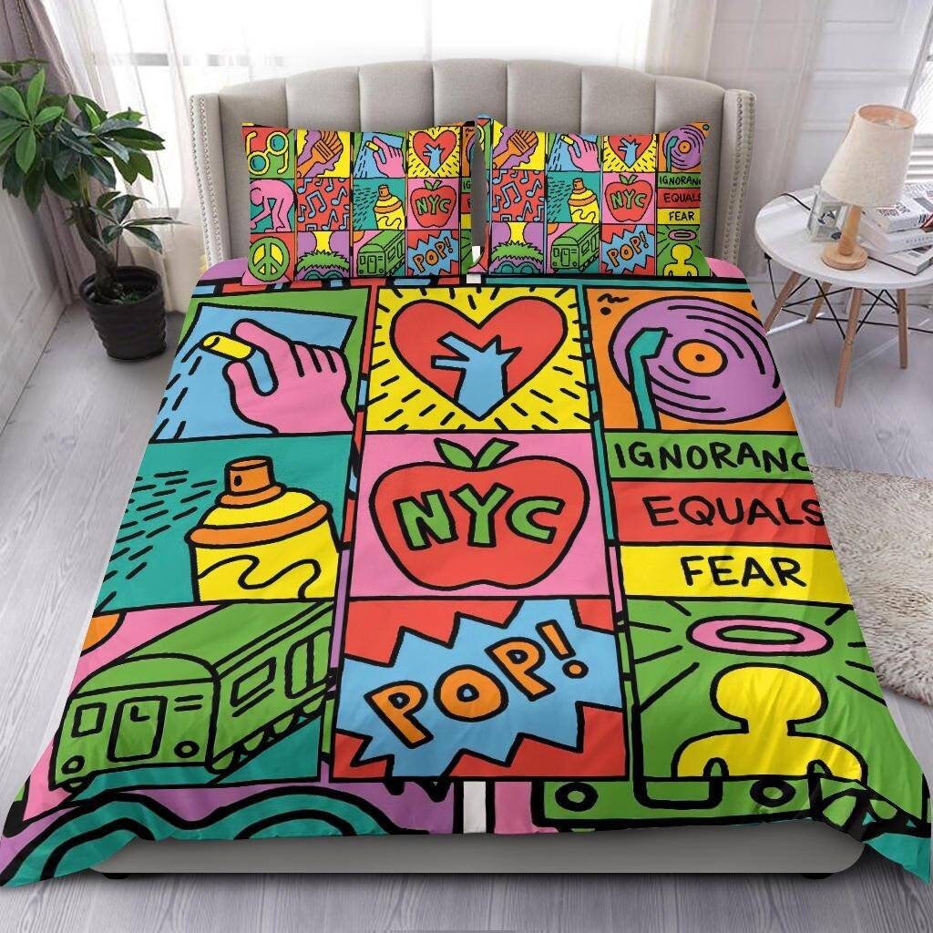 Keith Haring Bedding sets Bedroom Decor