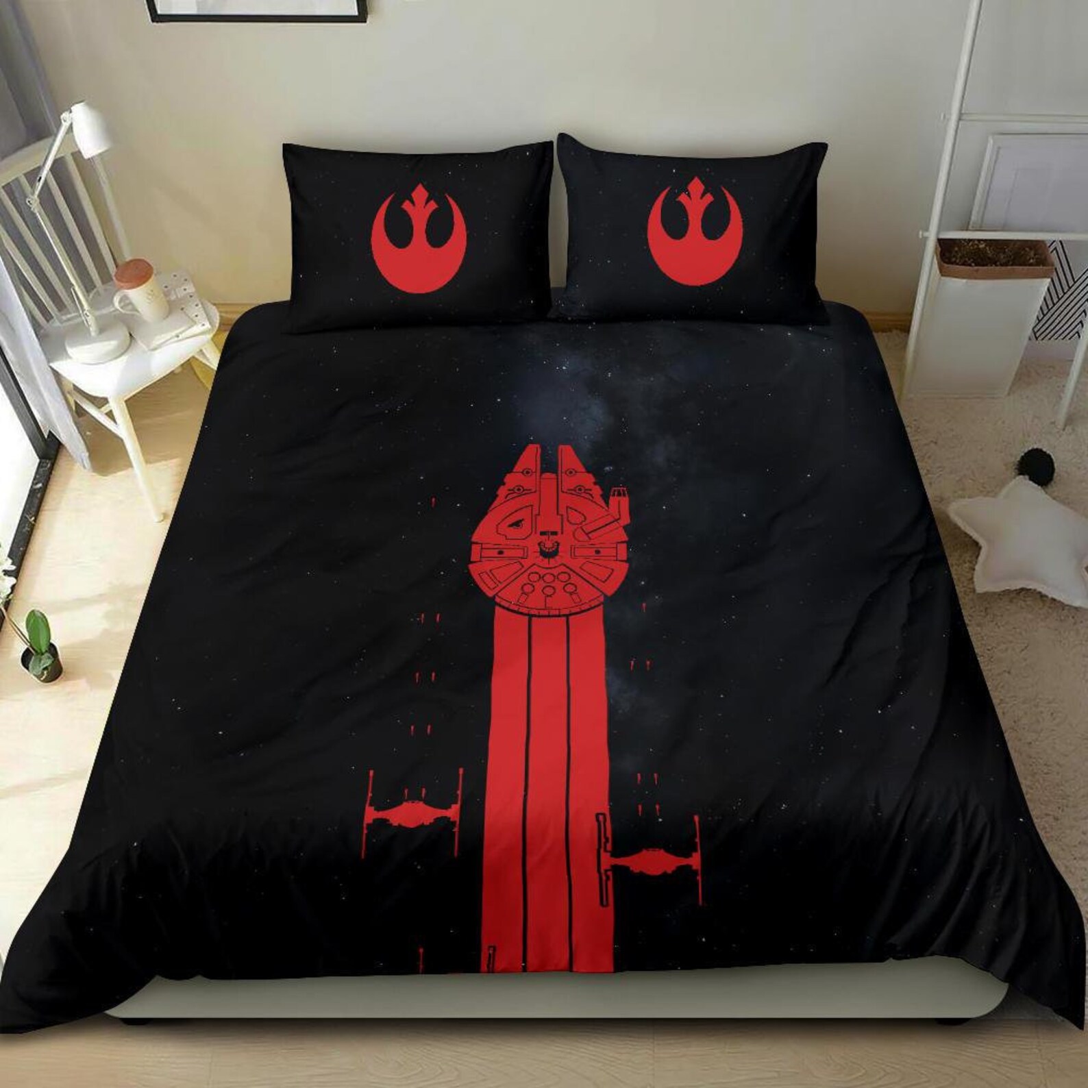Star Wars Bedding Set Duvet Cover 2 Pillow Cases Bedroom Etsy Ireland