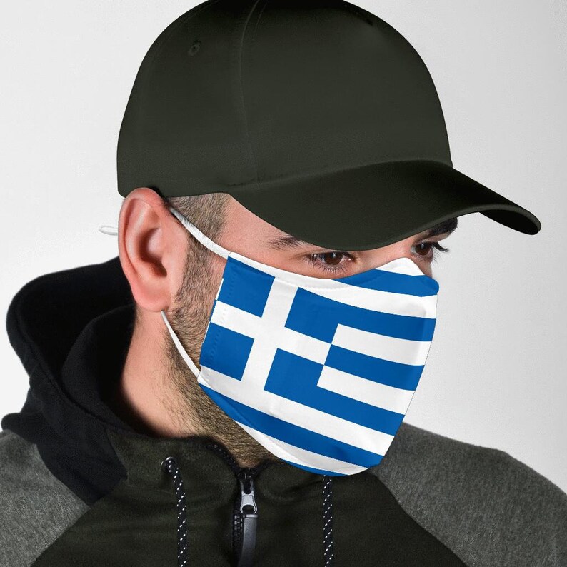Greece Face Mask PM 2.5 Washable Face Mask Includes Filter Etsy