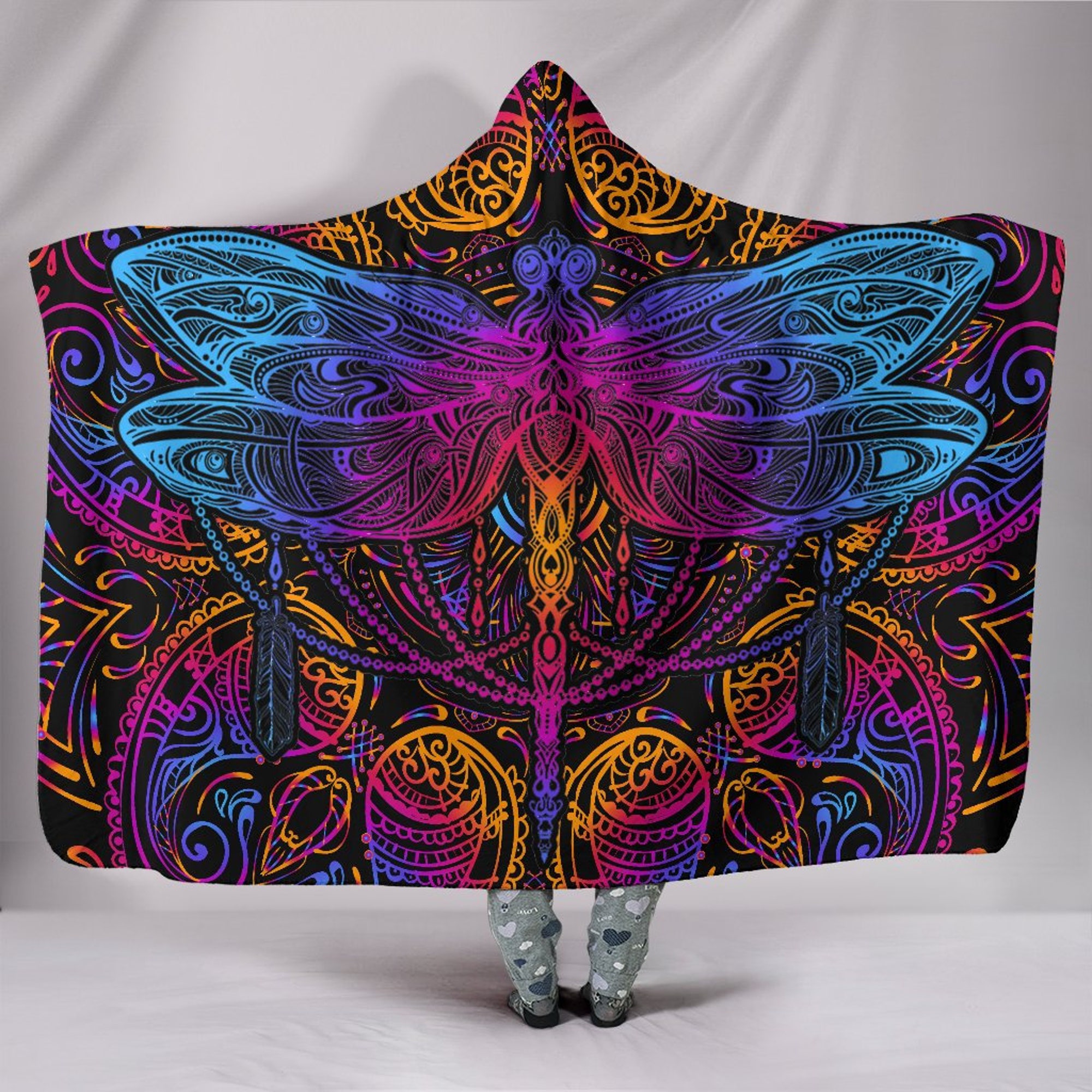 Discover Dragonfly Intensity Hooded Blanket