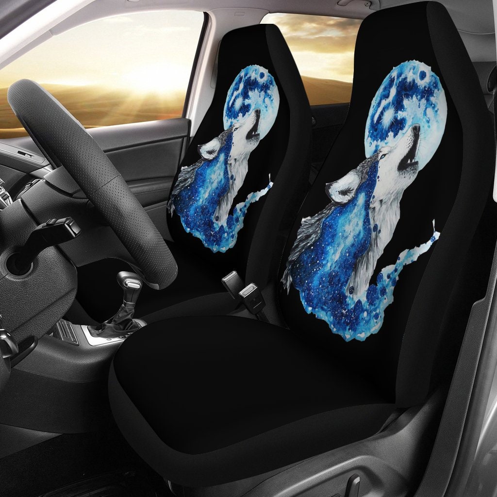 Wolf Full Moon Car Seat Covers Etsy