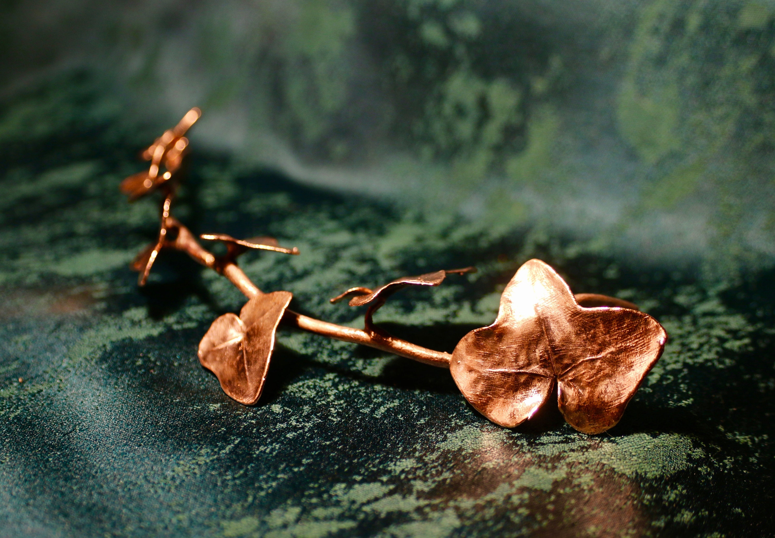 Copper Ivy Frond Electroformed Copper Plated Real Leaf Etsy