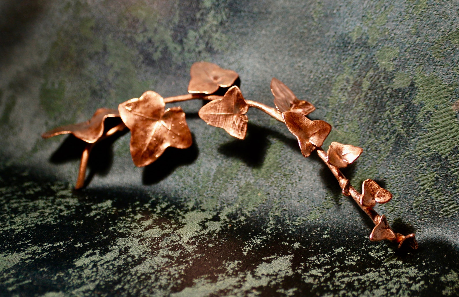 Copper Ivy Frond Electroformed Copper Plated Real Leaf Etsy