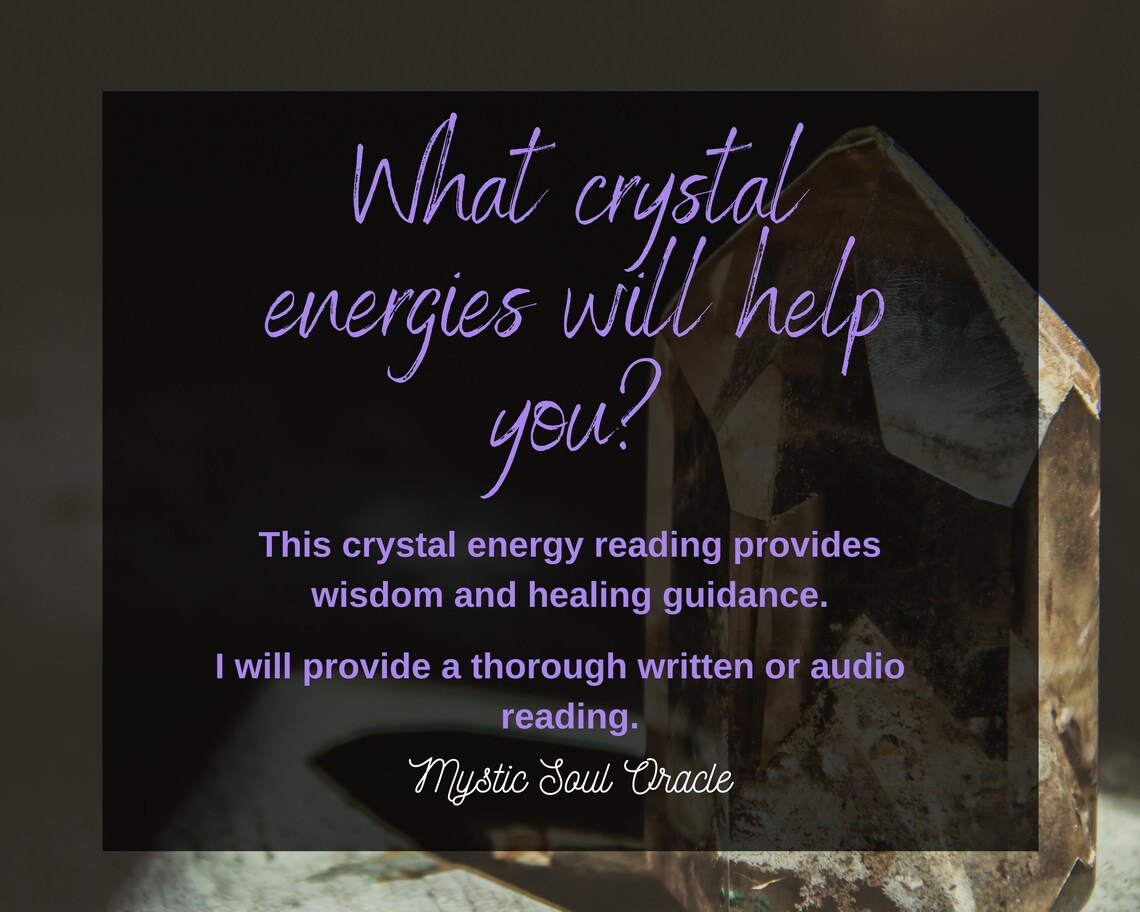 Crystal Energy Reading Same Day Psychic Reading 24 Hour Etsy