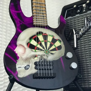 Aangepaste gitaarkunst - afbeelding op gitaar - muurkunst gitaar - rock-&#39;n-roll muurkunst - aangepaste afbeelding op gitaar