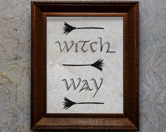 Halloween Printable Wall Art | Halloween Prints Wall Art | Halloween Prints Digital Download | Halloween Printable Art |Witch Print Download