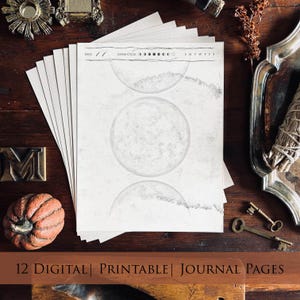 Vintage Stationary Set | Stationary Printable | Stationary Download | Witchy Journal Template | Witchy Journal Cards | Witch Journal Page
