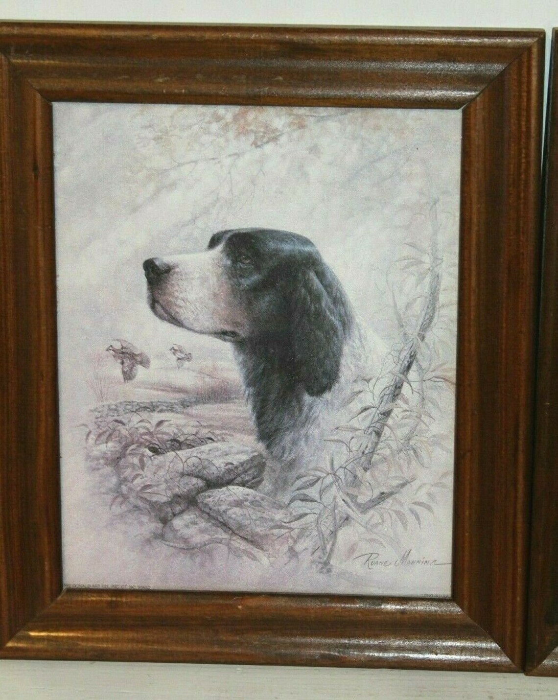 Ruane Manning Labrador Setter Spaniel Bird Dog Matted Litho Etsy