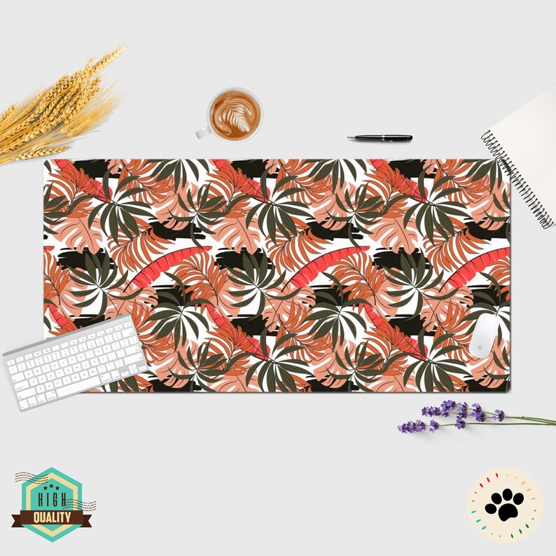 Large mouse pad -Intense Flower Mouse Pad Desk Mat Desk Pad Desk Accessories Lap Desk