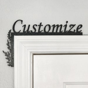 Custom Door Topper | Over The Door Sign | Bathroom Sign | Airbnb Sign | Custom Personalize Sign