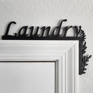 Laundry Door Topper | Over The Door Sign | Laundry Sign | Airbnb Sign | Laundry Room