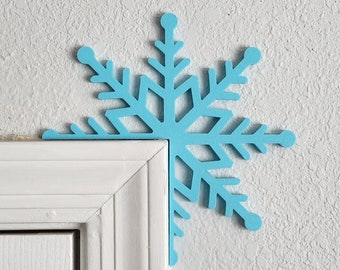Snowflake Door Topper | Christmas Decoration | Holiday Decor | Top of Door | Door Corner | Winter | Window Sill