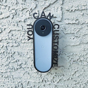 Custom Sign for Google Nest Video Doorbell | Home Signs | Yard Sign | No Soliciting |Outdoor Decor